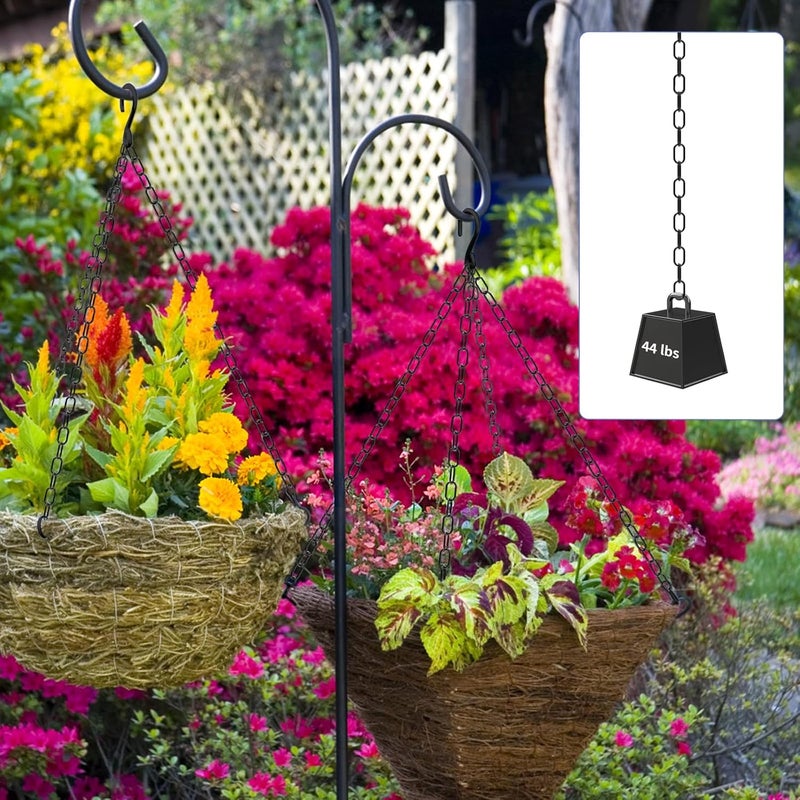 MOLIGOU 1/12" Black Metal Hanging Chain Roll, 33ft Light Duty Chain with Spool, Adjustable Length for Hanging Lights, Plants, Bird Feeders - Image 4